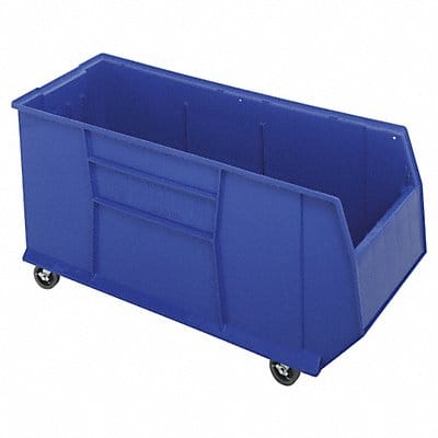 G7021 Mobile Bin Blue Polypropylene 17 1/2 in