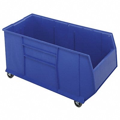 G7023 Mobile Bin Blue Polypropylene 17 1/2 in