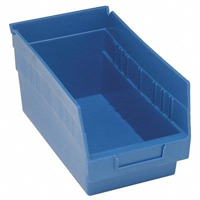 G7027 Shelf Bin Blue Polypropylene 8 in