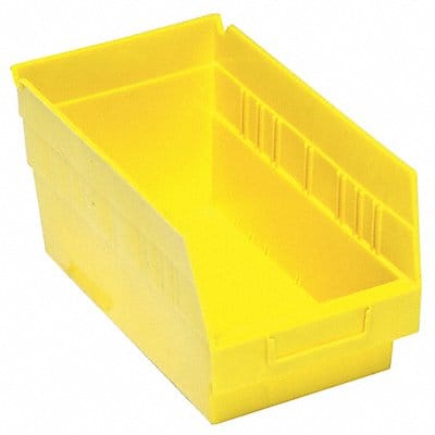 G7027 Shelf Bin Yellow Polypropylene 8 in