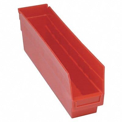 G7028 Shelf Bin Red Polypropylene 8 in