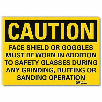 Caution Sign 10x14in Reflective Sheeting