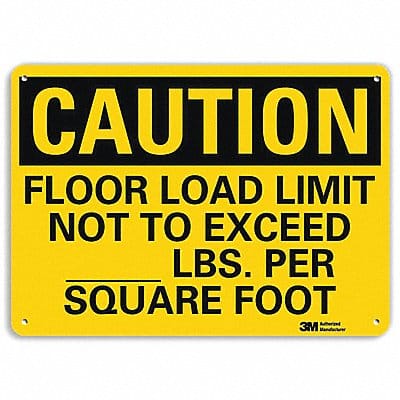 Safety Sign 10 inx14 in Aluminum