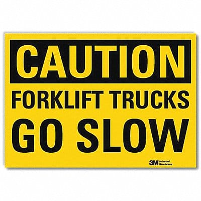 Safety Sign 7 in x 10 in Rflct Sheeting