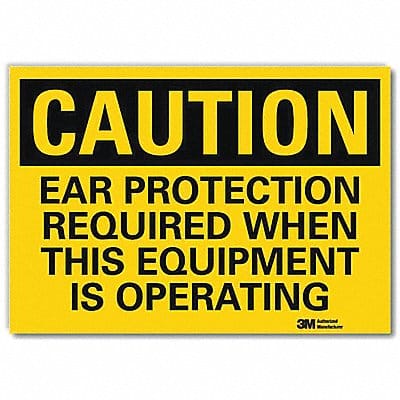 Caution Sign 7inx10in Reflctv Sheeting