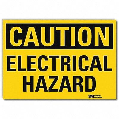 Caution Sign 7inx10in Reflctv Sheeting