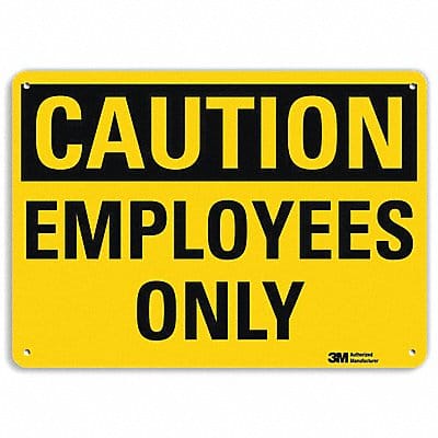 Safety Sign 7 in x 10 in Aluminum