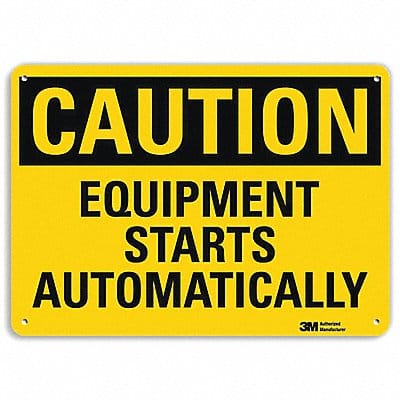 Safety Sign 10 inx14 in Aluminum