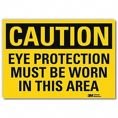 Caution Sign 7inx10in Reflctv Sheeting