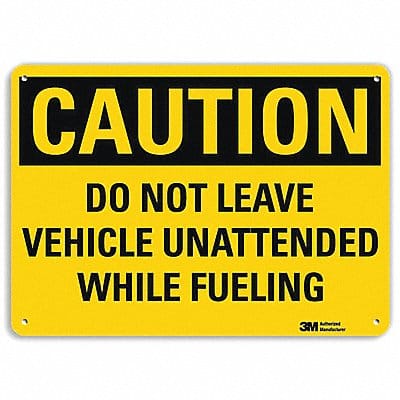 Safety Sign 10 inx14 in Aluminum