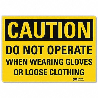 Caution Sign 5inx7in Reflective Sheeting