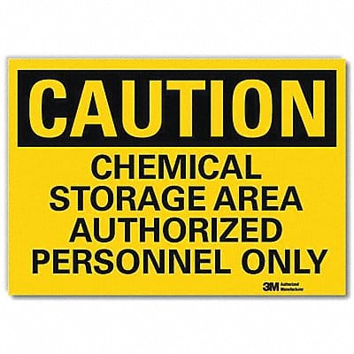 Caution Sign 5 in x 7 in Rflct Sheeting