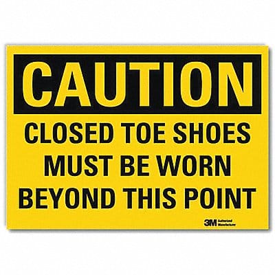 Caution Sign 10x14in Reflective Sheeting