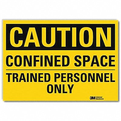 Caution Sign 10in x 14in Rflct Sheeting