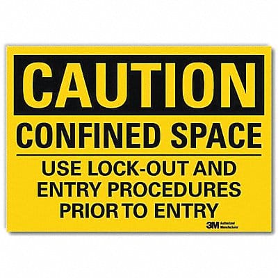 Caution Sign 10x14in Reflective Sheeting