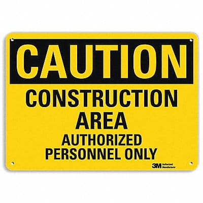 Safety Sign 10 inx14 in Aluminum