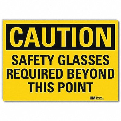 Caution Sign 10x14in Reflective Sheeting