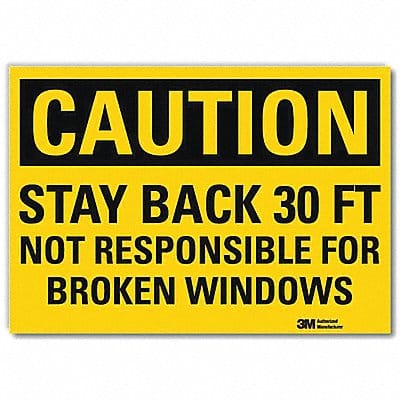 Safety Sign 7 in x 10 in Rflct Sheeting