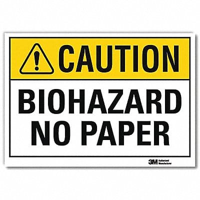 Caution Sign 7inx10in Reflctv Sheeting