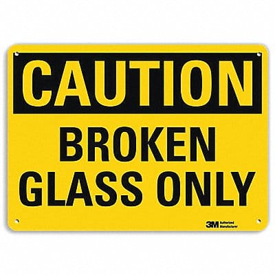 Safety Sign 10 in x 14 in Aluminum