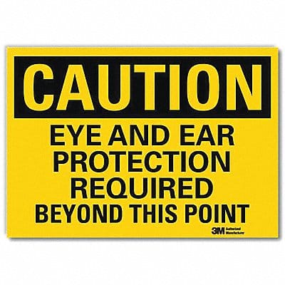 Caution Sign 10x14in Reflective Sheeting