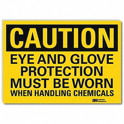 Caution Sign 10in x 14in Rflct Sheeting