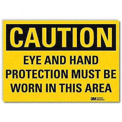 Caution Sign 10in x 14in Rflct Sheeting