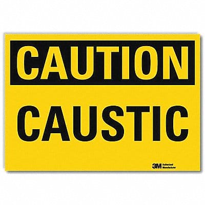 Caution Sign 7inx10in Reflctv Sheeting