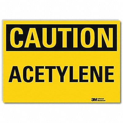 Caution Sign 7inx10in Reflctv Sheeting