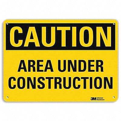 K3082 Safety Sign 7 in x 10 in Aluminum