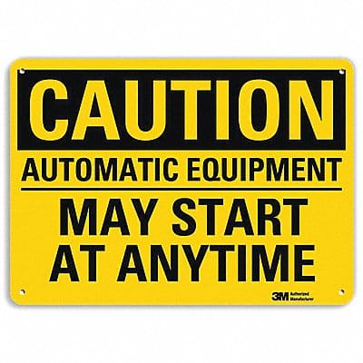 Safety Sign 10 in x 14 in Aluminum