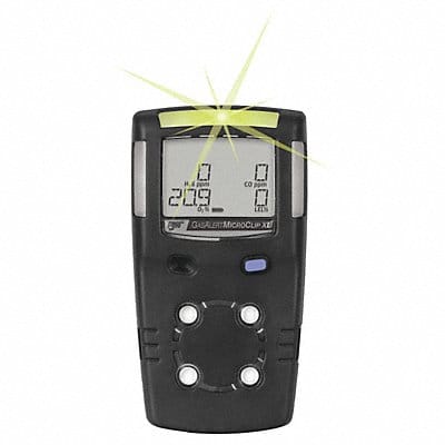 Single Gas Detector Oxygen Black