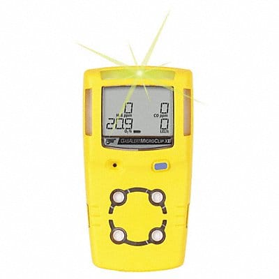 Single Gas Detector Oxygen Yellow