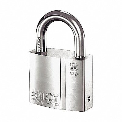 Keyed Padlock 1 in Rectangle Silver