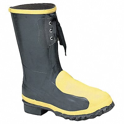 Rubber Boot Men s 7 Mid-Calf Black PR