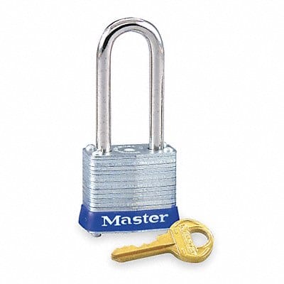 Keyed Padlock 1/2 in Rectangle Silver