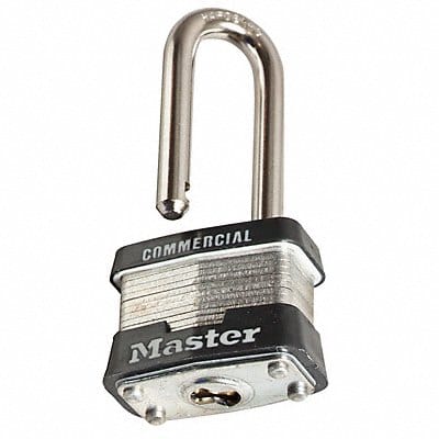 Keyed Padlock 3/4 in Rectangle Silver