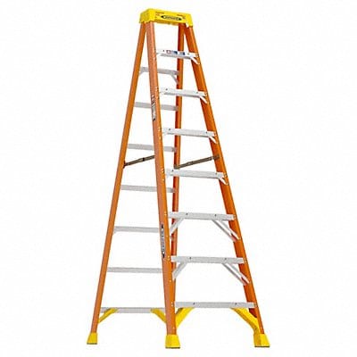 Stepladder Fiberglass 8 ft H 300 lb Cap