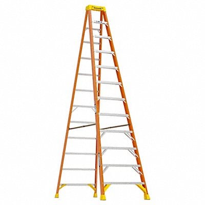 Stepladder Fiberglass 12 ft H 300 lb Cap