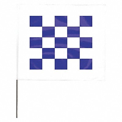 Marking Flag 30  Blue/White PVC PK100