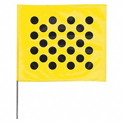 Marking Flag 30  Black/Yellow PK100