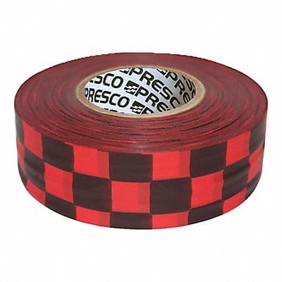 Flaging Tape Blck/Red 300 ft L 1 3/16 in