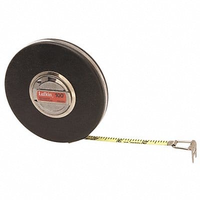 Long Tape Measure 3/8 In x 100 ft Brown