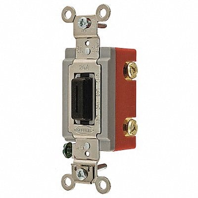 Wall Switch Blk 20A Back Side DblPole