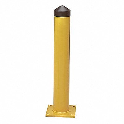 Bollard 24 in H Yellow Carbon Steel