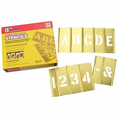 Interlocking Stencil Set Letters/Numbers