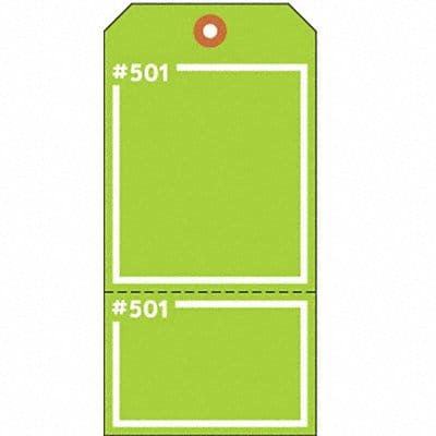 Blank Tag 5-3/4 x 2-7/8 In Grn PK100