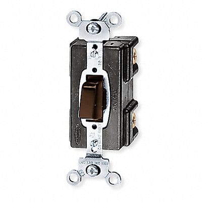 Wall Switch Brown 20 A Side 3-Way