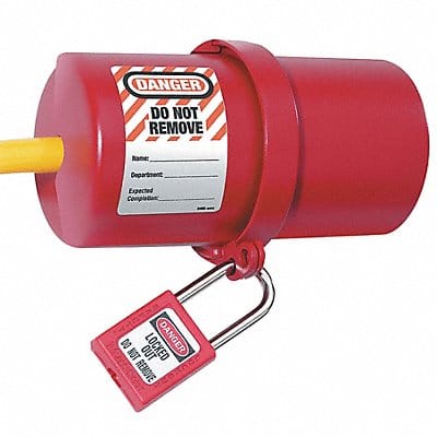 Plug Lockout Red 9/16In Shackle Dia.