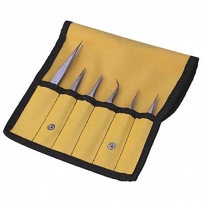 Titanium Tweezers Set 6 Pc